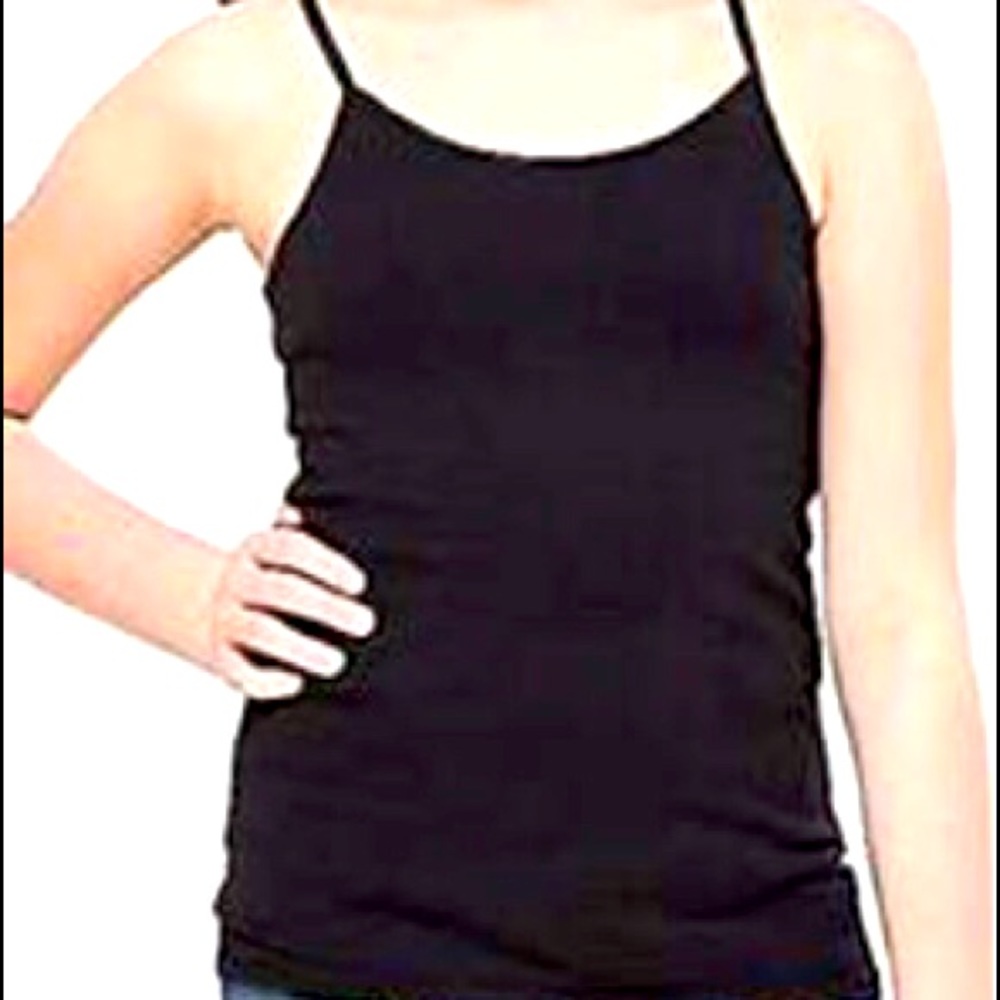 JUSTICE Scoop Neck Tank/cami color black SIZE 14/16 NWT - Picture 2 of 7